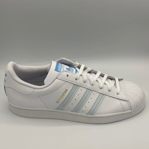 adidas Other - Adidas Superstar UNC Blue Mens Shoes White Sneaker